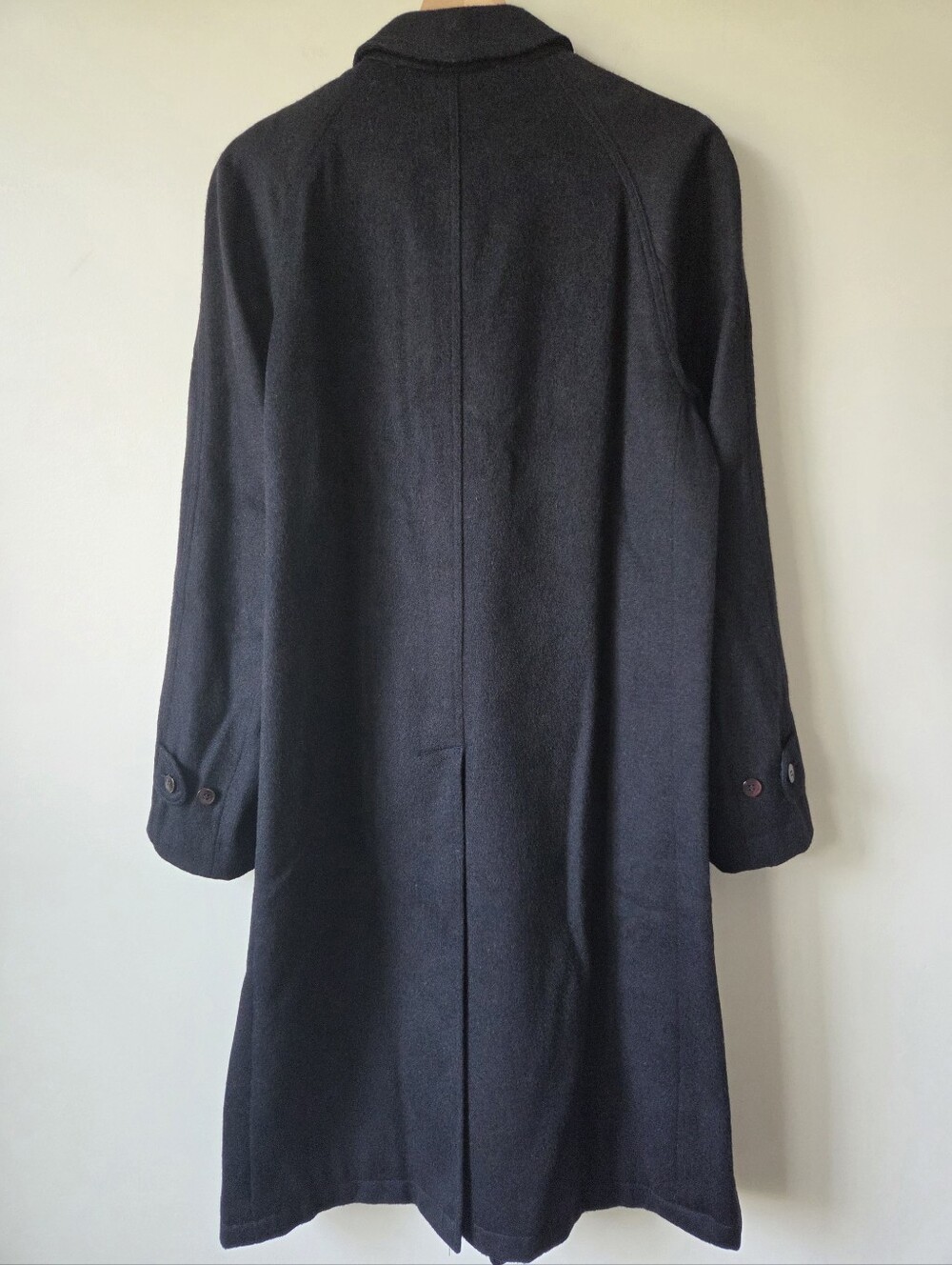 Vintage Original Loden Wasserfest Navy Wool Blend Overcoat Mens Size Medium - Picture 2 of 11